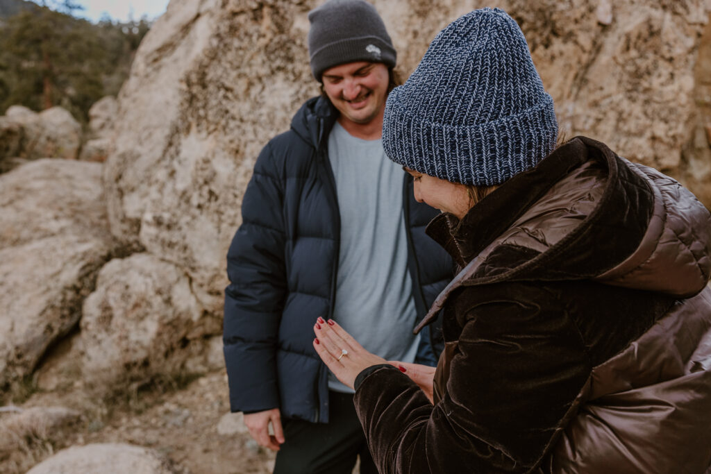 Big Bear surprise proposal photographer