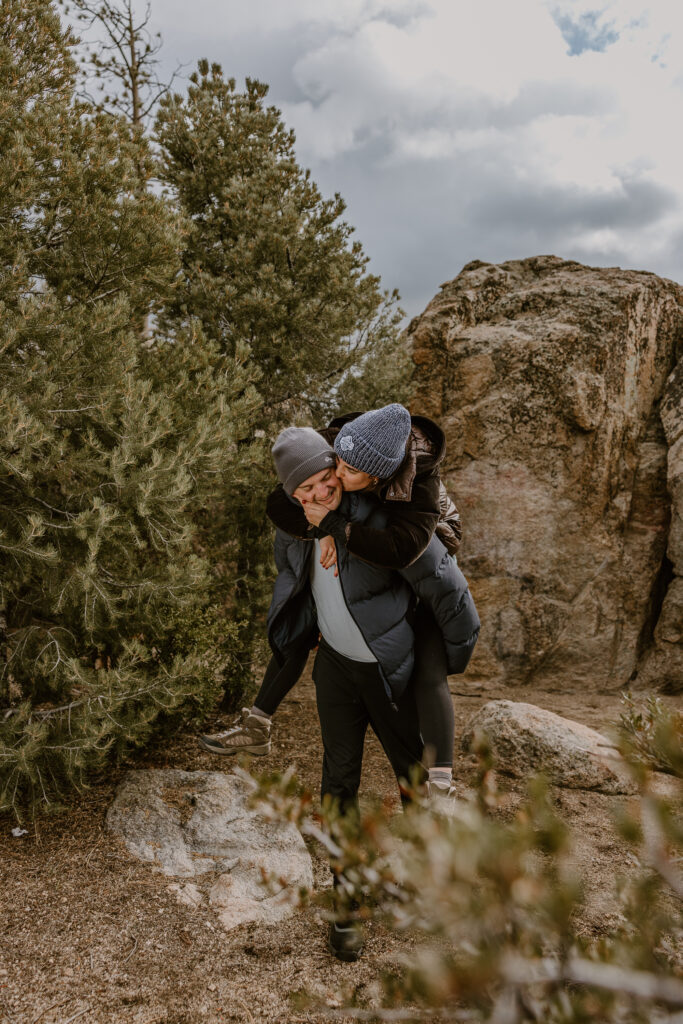 Big Bear surprise proposal photographer
