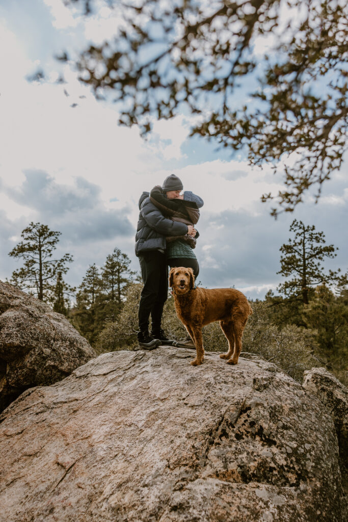 Big Bear surprise proposal photographer