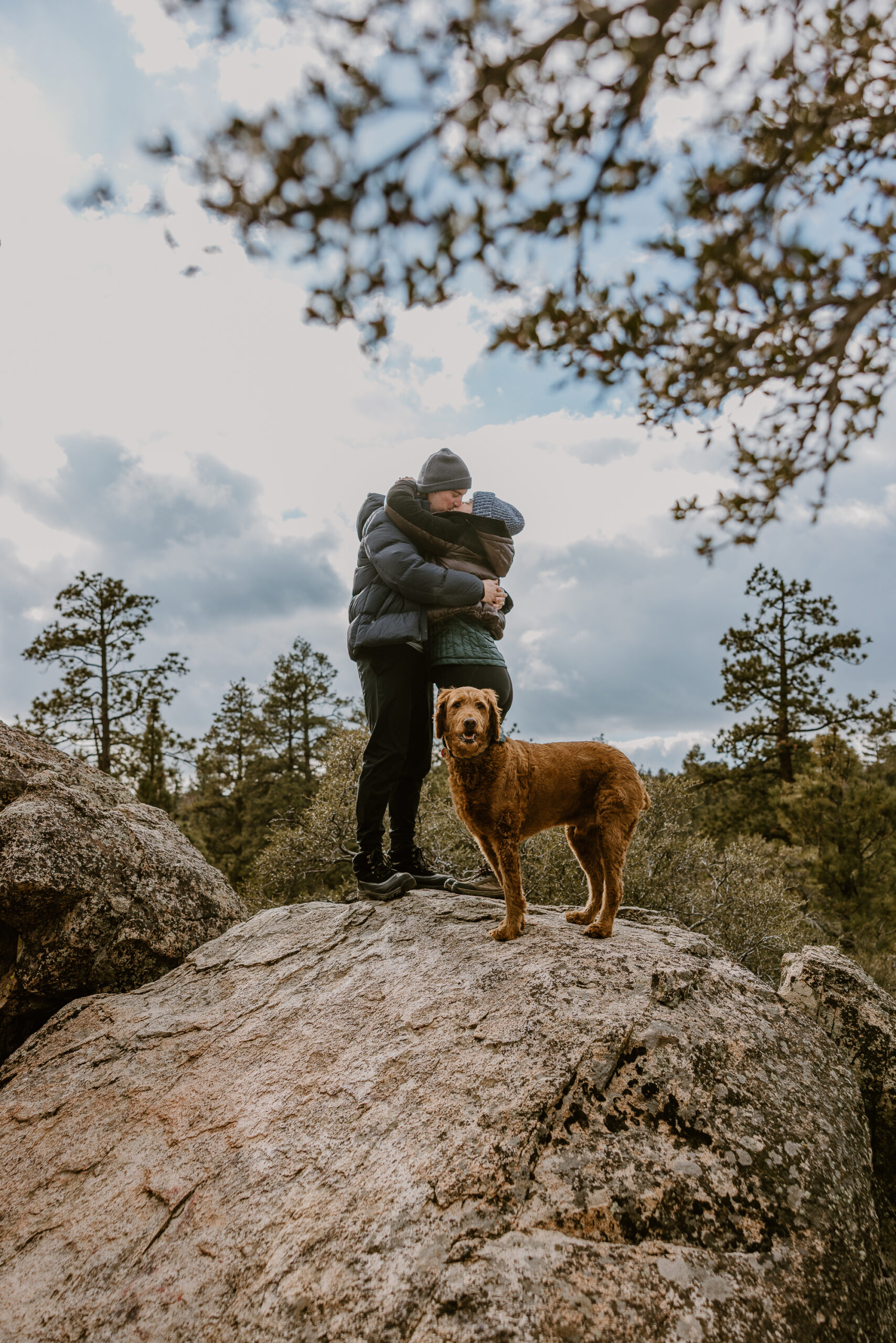 Big Bear surprise proposal photographer